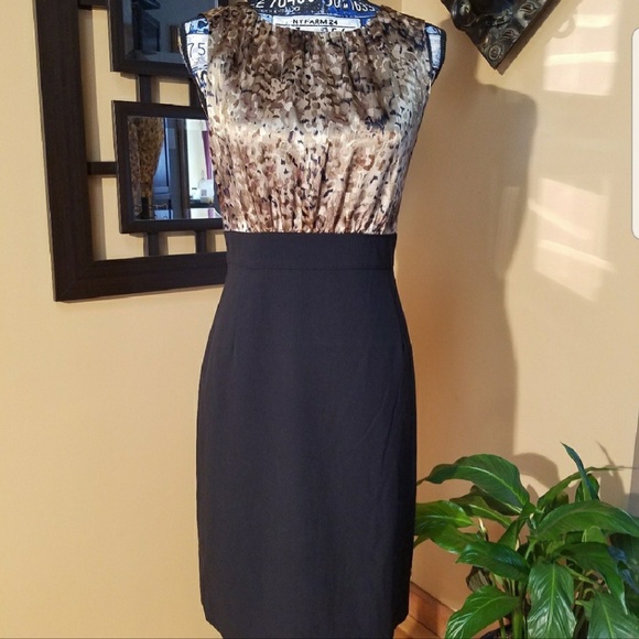 Tahari Dresses & Skirts - TAHARI BLACK & BROWN SLEEVELESS DRESS!